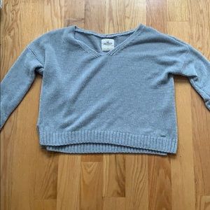 gray  sweater